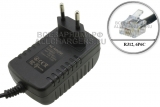 Адаптер питания сетевой 8.0V, 2.00A, RJ11, RJ12, 6P6C (UE08WCP-080070SPA), для KIRK, oem