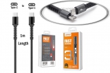 Кабель USB-C (USB 3.1 Type C) - USB-C (USB 3.1 Type C), до 5A, 1.0m, черный, oem