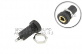 Разъем Jack 3.5mm 3pole, гнездо (f), на корпус снаружи, пласт., oem