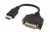 Переходник (конвертер) HDMI - DVI-D, кабель, 0.1m, oem