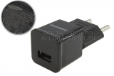 СЗУ c USB выходом, 5.0V, 1.00A, 1x USB, черный, с переходником, Samsung ETA0U80EBE, original