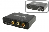 Переходник (конвертер) Toslink и SPDIF - RCA и Jack 3.5mm, с рег. громк., oem